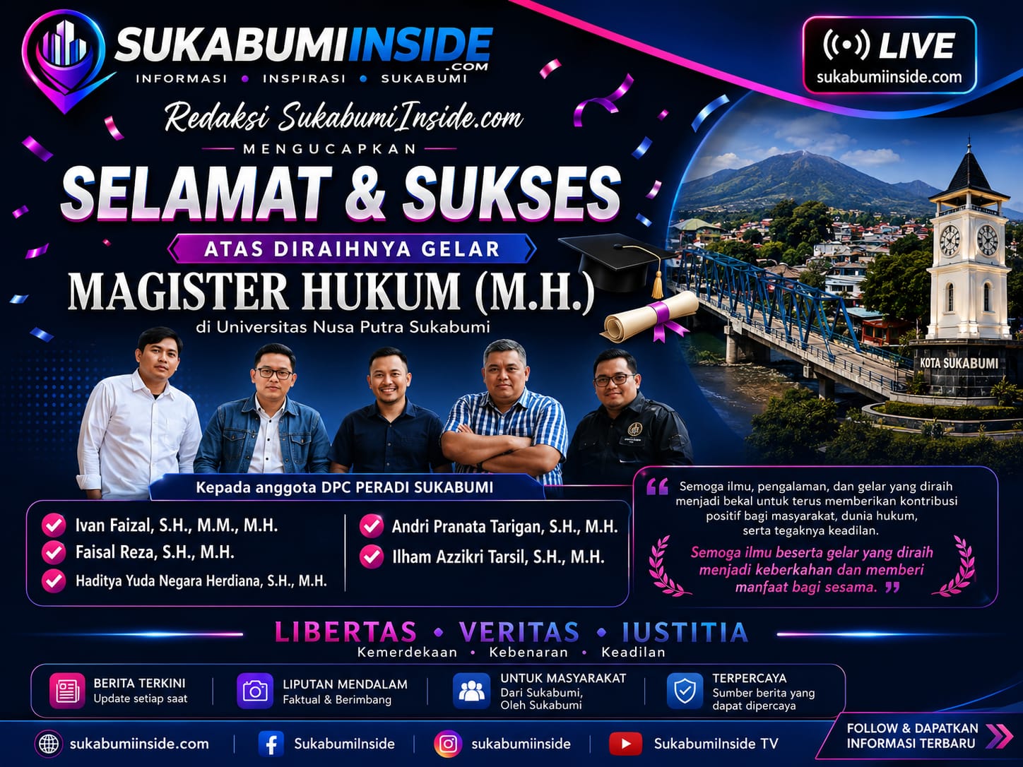 Selamat dan Sukses - Sukabumi Inside